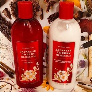BBW Japanese Cherry Blossom Shampoo & Conditioner 2 pc Set Bath & Body Works New